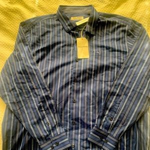 Tommy Bahama Men’s striped blue button down.  New with tags.